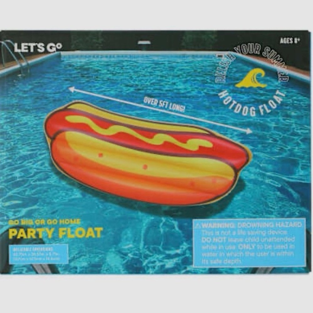 HOT DOG Pool Party Float