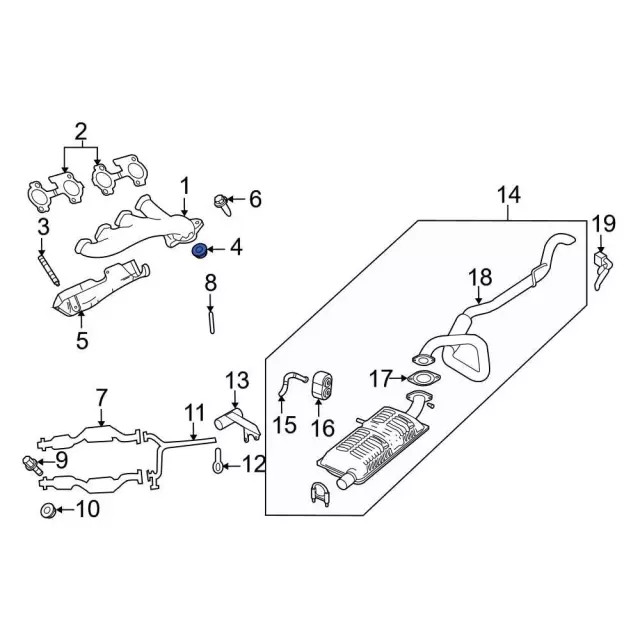 Genuine Ford Manifold Nut W701706-S2