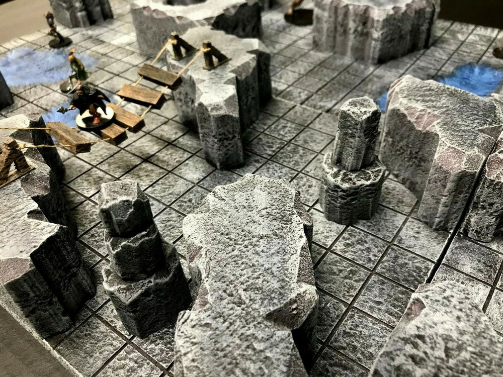 Dungeon Caverns Set 28mm Dungeons and Dragons Pathfinder d&d Terrain Scenery