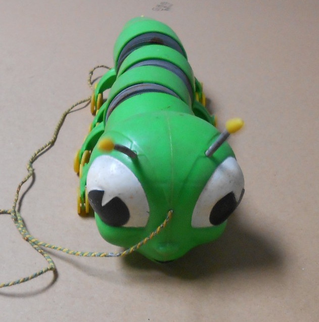 Vintage Caterpillar Slinky Pull Toy