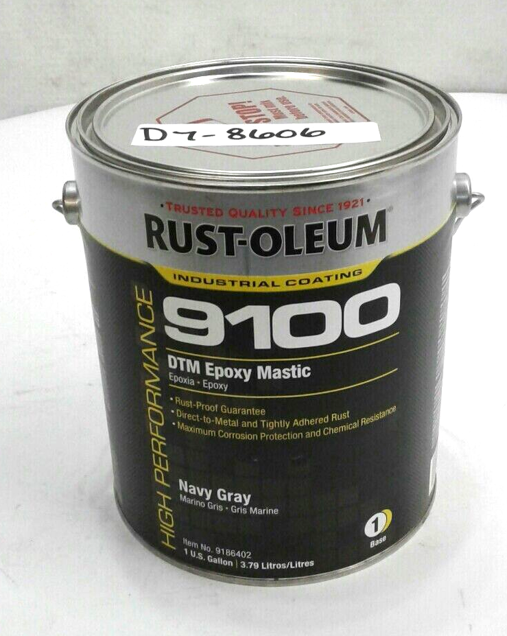 Rust-Oleum 9186402 High Performance DTM Epoxy Mastic #1 Base Navy Gray 1 Gallon