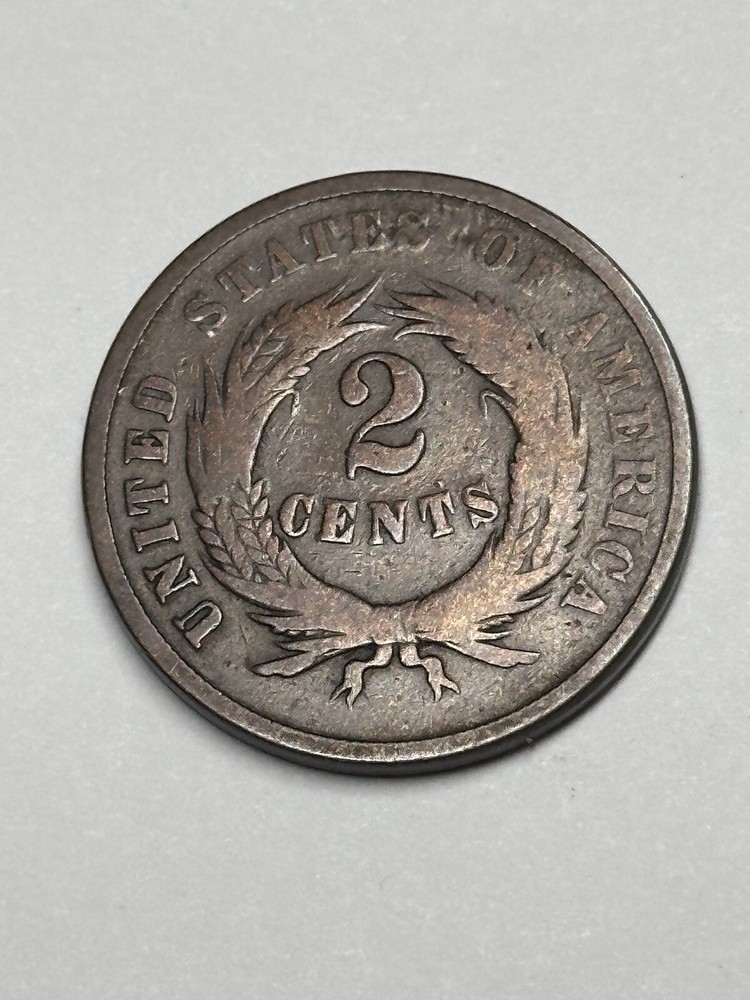 1865 US Two Cent Piece VG