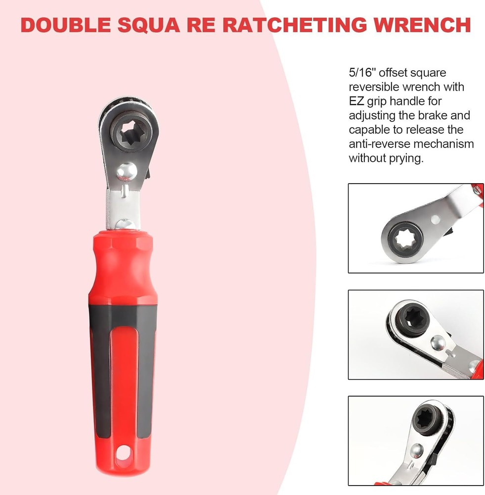 5/16" Automatic Slack Adjuster Release Hand Tool Set.Adjust Ratchet Wrench Brake