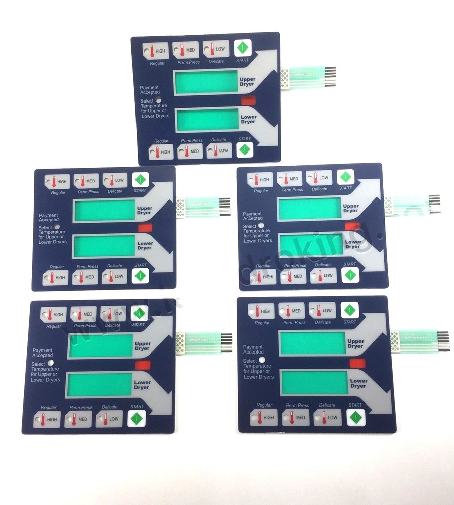 9801-059-006 (5 PCS) DEXTER BLUE MEMBRANE SWITCH (KEYPAD, TOUCHPAD) 9801-059-004