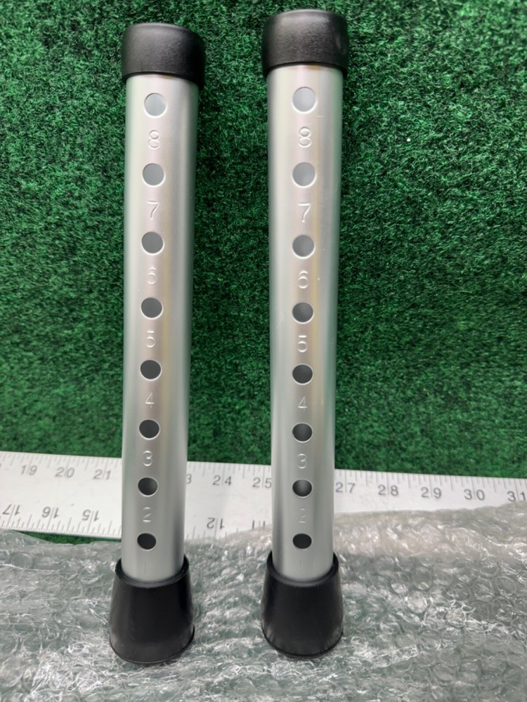 Rollator Walker Replacement Legs with Anti-Slip Rubber Tips 6.2" H 2 Pack