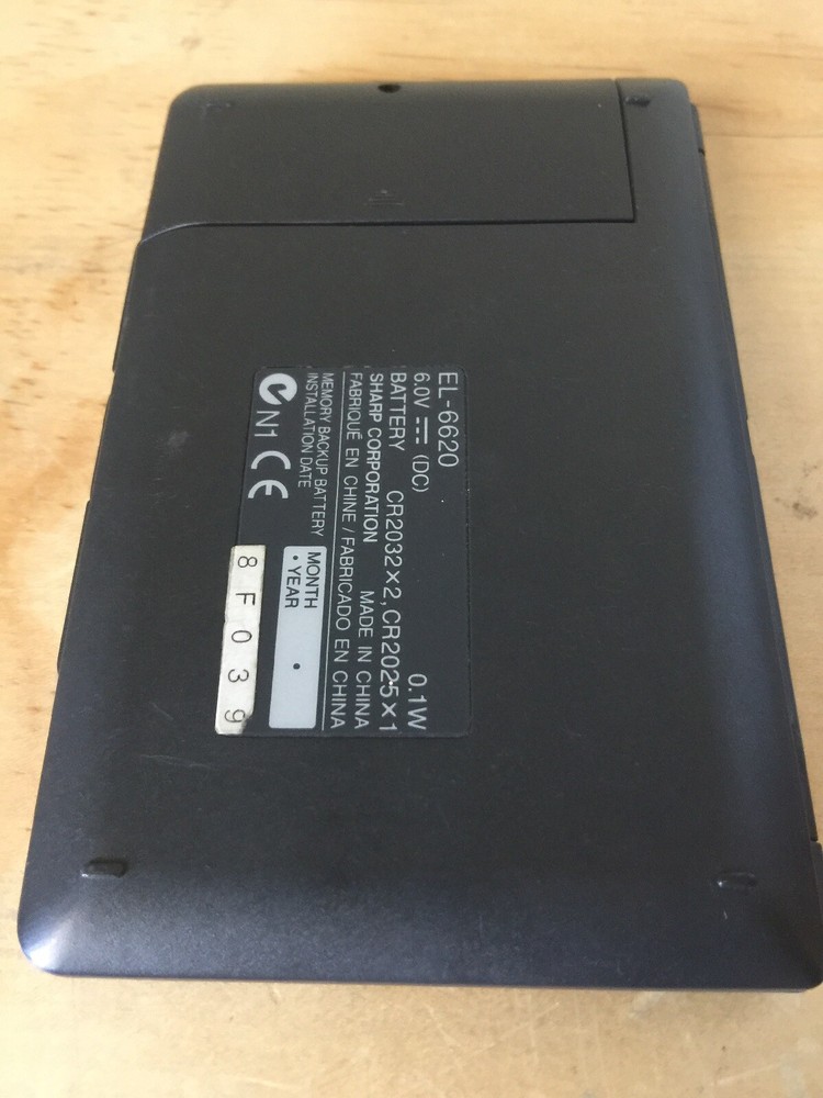 Sharp EL-6620 Electronic Organizer Memo Master 35KB with BackLight