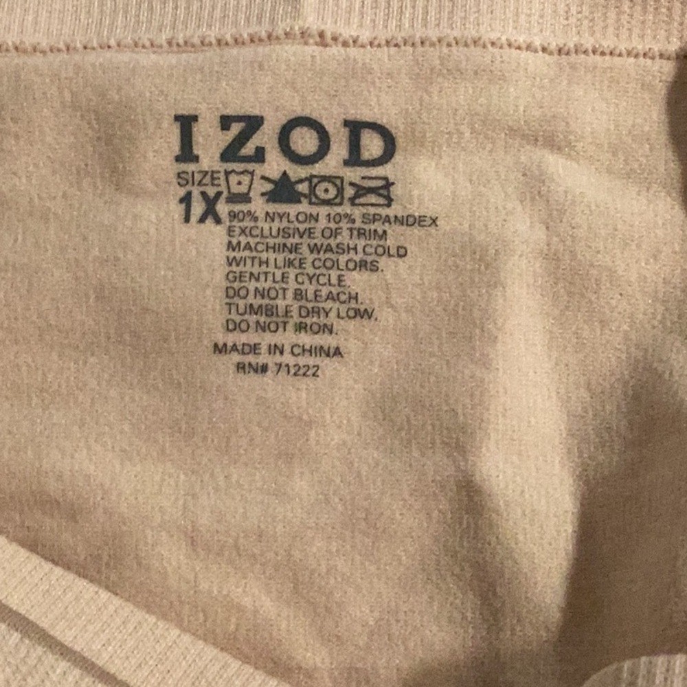 NWT Izod Size 1X Bandeau Bra