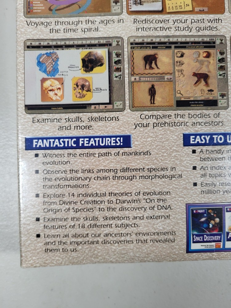 Evolution Of Man Expert Software CD-ROM Windows 95 New Sealed