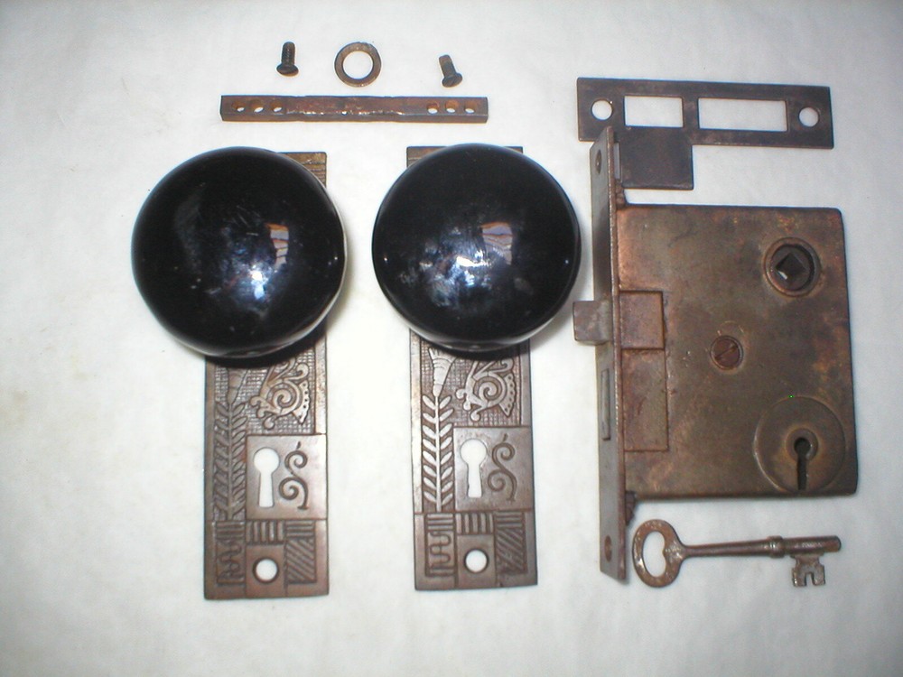 Antique Victorian Era Door Hardware
