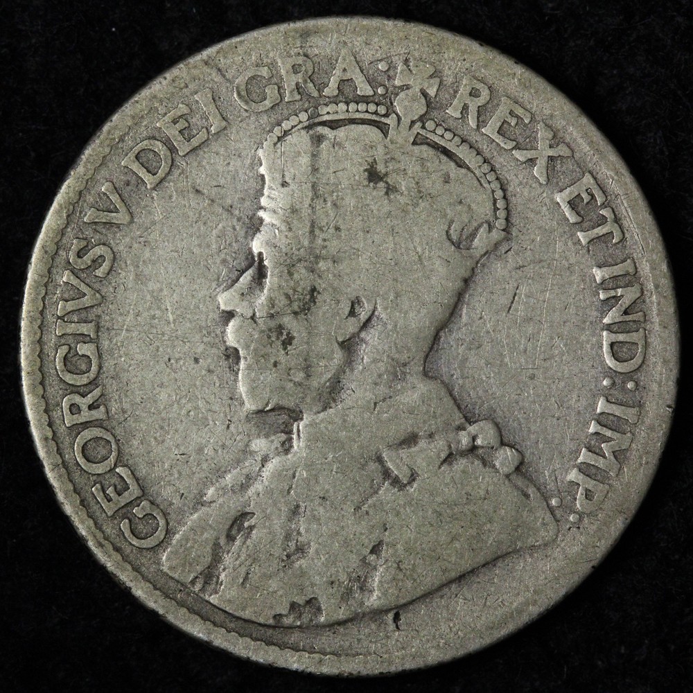 1915 Canada SILVER Twenty Five Cents E339 VRICH