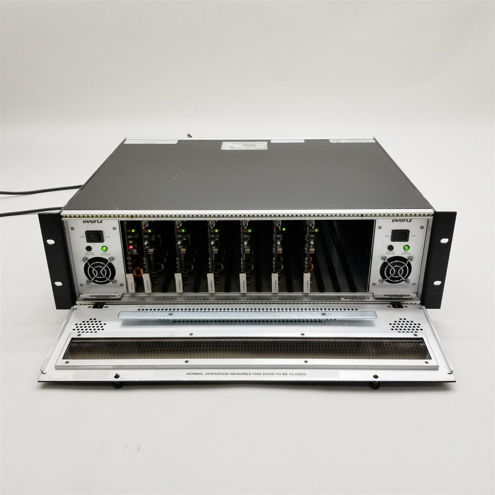 Evertz 7700FR-C Multiframe Chassis w/ 1*7700FC 6*7760AVM-E Controller Module