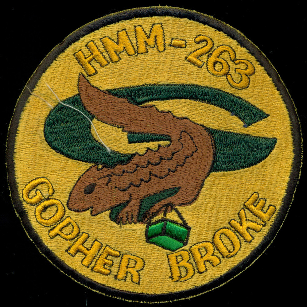 USMC Gopher Broke HMM-263 Vietnam Patch S-24