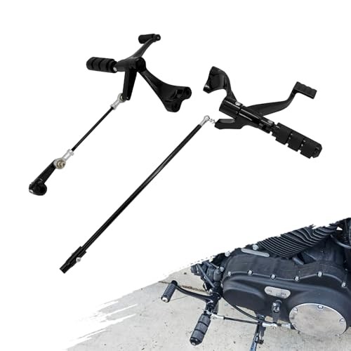 Motorcycle Forward Controls Complete Kit Pegs Levers For 2014-2022 Black