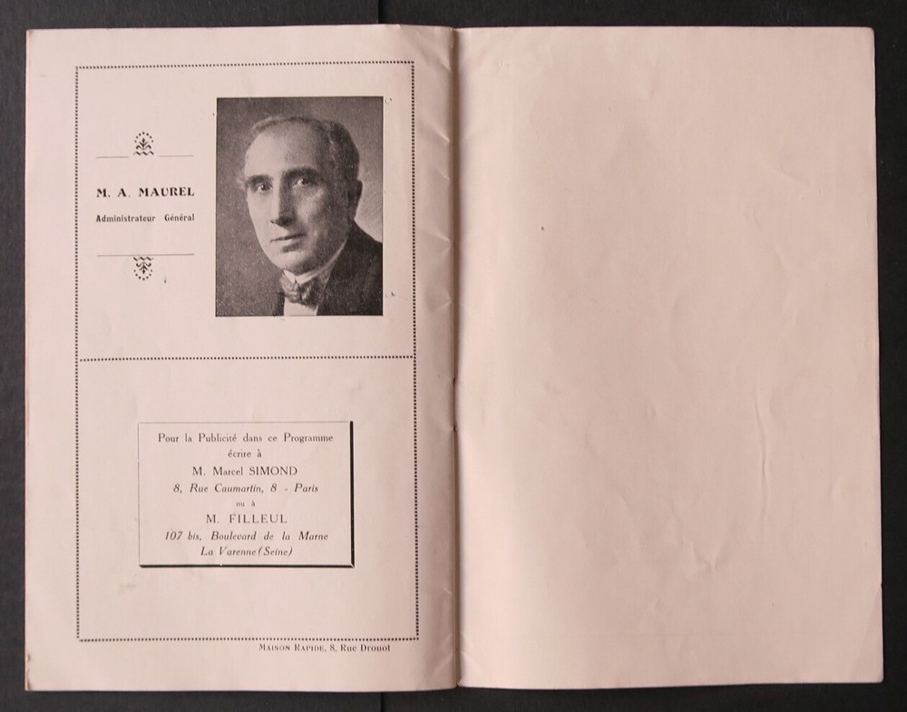 Programme July 1926 THEATRE CLUNY by Lérice Prête-moi ta soeur program