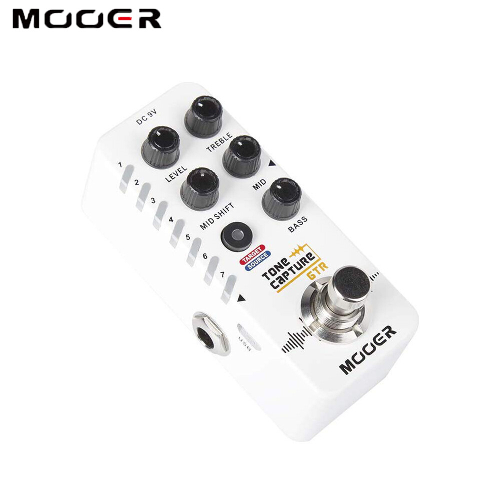 Mooer Tone Capture GTR Guitar Modelling Pedal True Bypass Buffer Bypass Switch