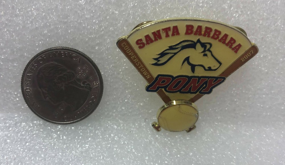 2007 Cooperstown Santa Barbara Pony Baseball Pin