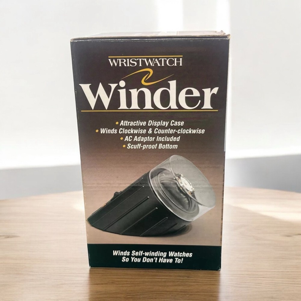 Feldstein Single Wristwatch Winder Display Case Two Direction Winding