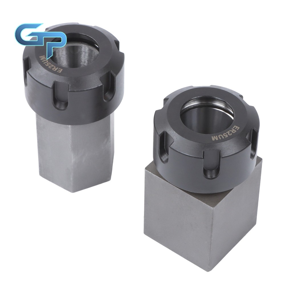 ER-25 Hex & Square Collet Blocks for Multi-Side Machining Work