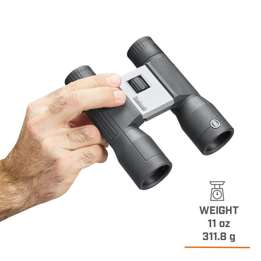 Bushnell Poweview 2 Black Binoculars Durable Lightweight Easy Grip Sharp Focus