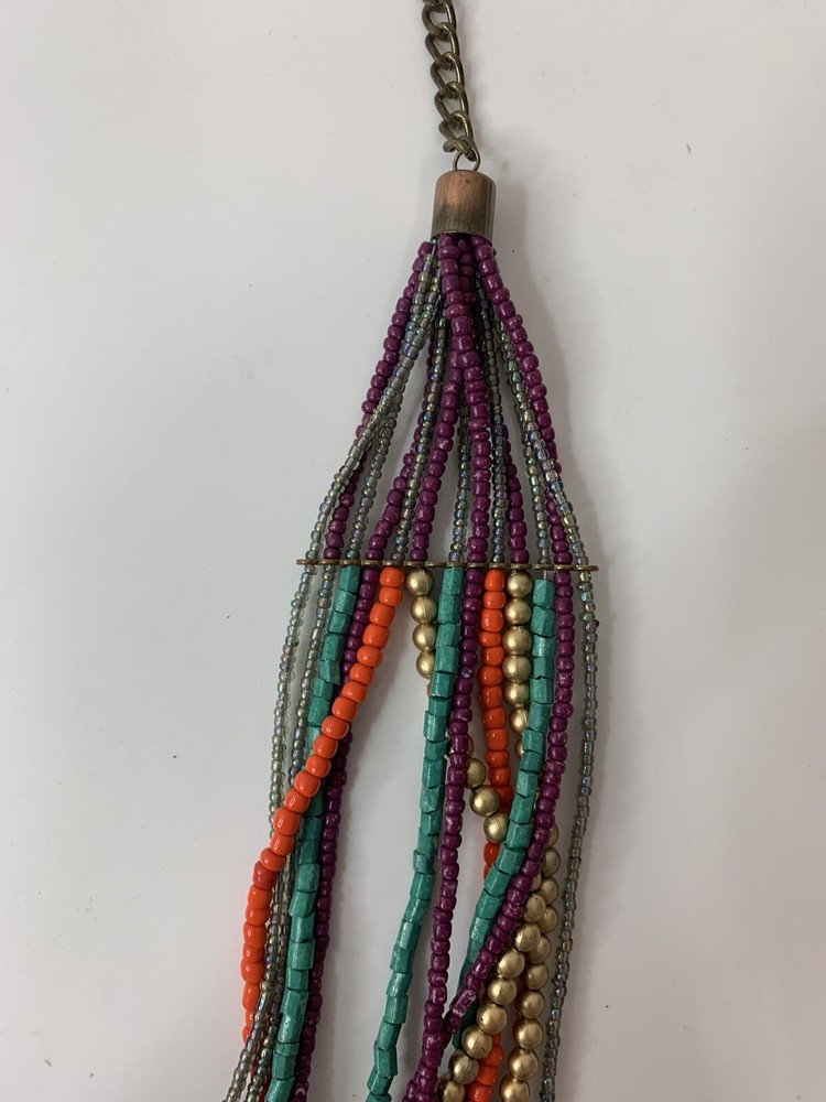 Boho MULTI STRAND BEADED NECKLACE MUTLI COLOR