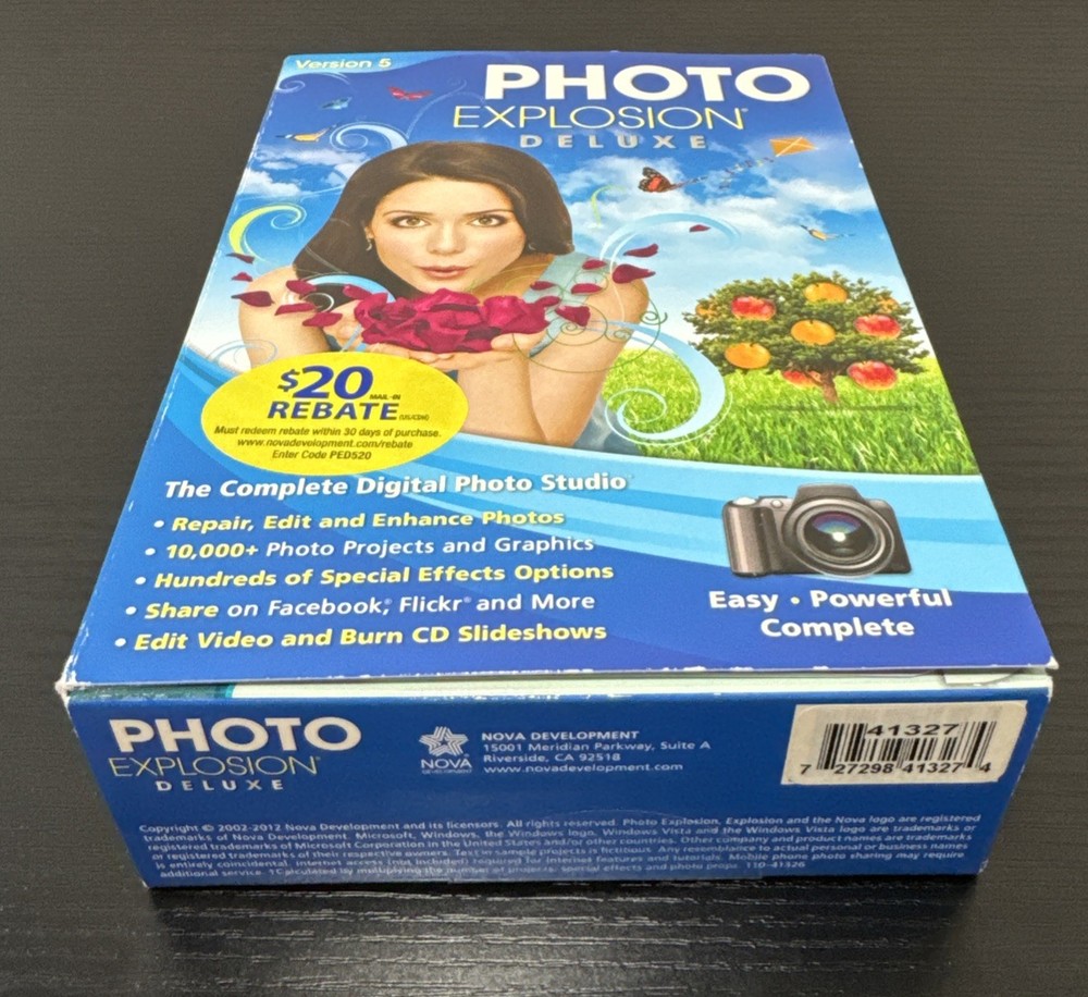 Photo Explosion Deluxe Version 5 Digital Photography Windows, XP, 7, 8 Opened ￼