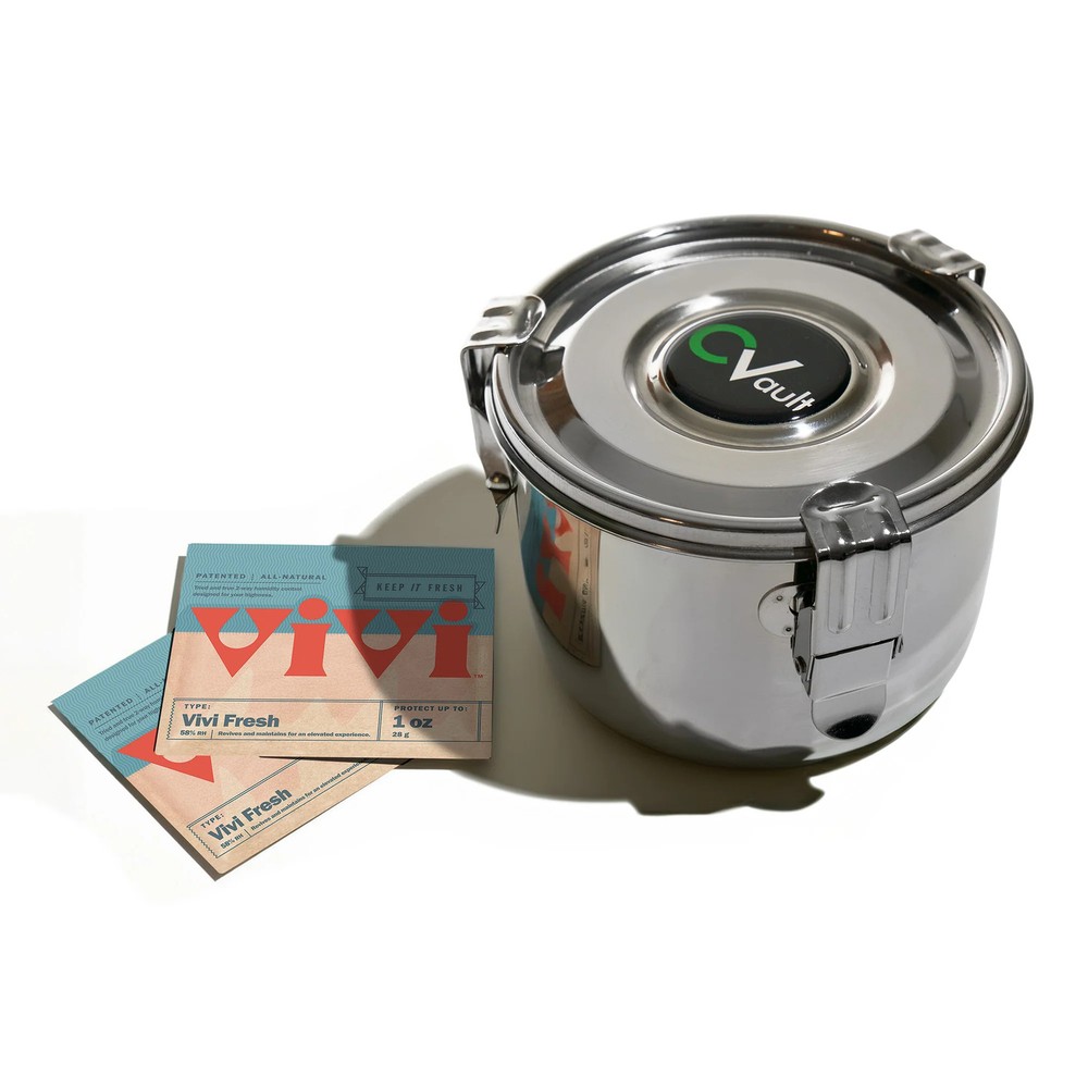 CVault Large Humidity Curing Storage Container, 4.75in x 3.33in Hydroponic