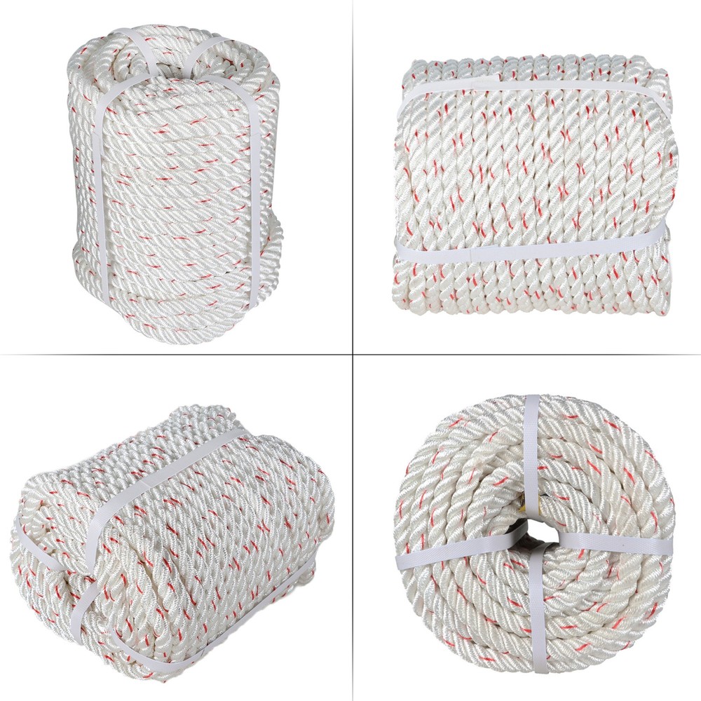 Double Braid Polyester Arborist Bull Rope Pulling Rigging Line 5850Lbs 1/2"×150'