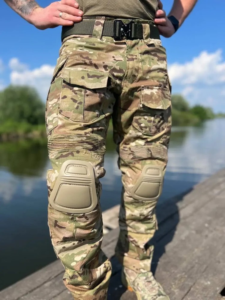 Tactical pants with knee pads💛💙