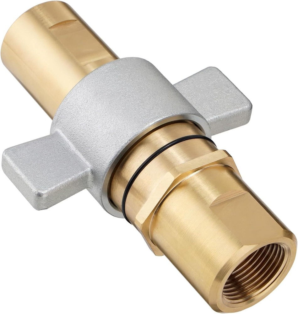 NEW 1" NPT Wet-Line Wing Nut Hydraulic Quick Disconnect Coupler / Coupling Set