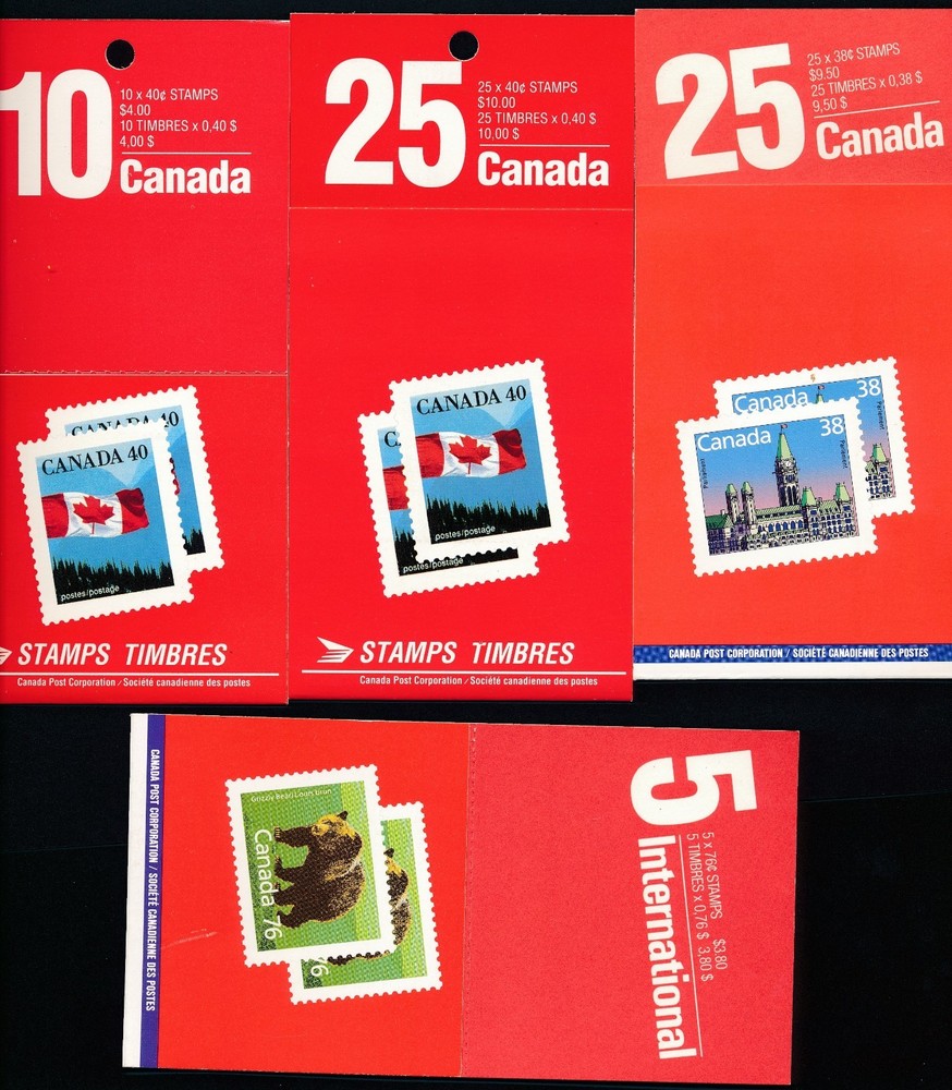 CANADA BOOKLETS (14); POST OFFICE FRESH - UNEXPLODED;  FV $62 CAD