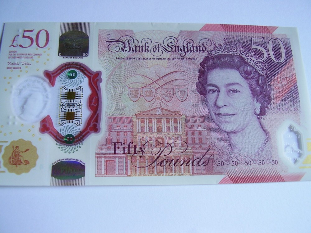 LOW AA09 £50 Plastic Polymer Twenty Pound Note AA Prefix AA09 450292 ALAN TURING