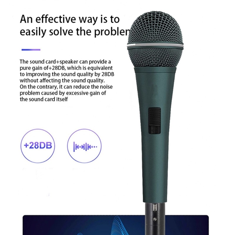 Professional 48V Dynamic Microphone Preamplifier Boosters for Live Performances