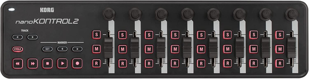 Nanokontrol2 Slim-Line USB Control Surface, Black