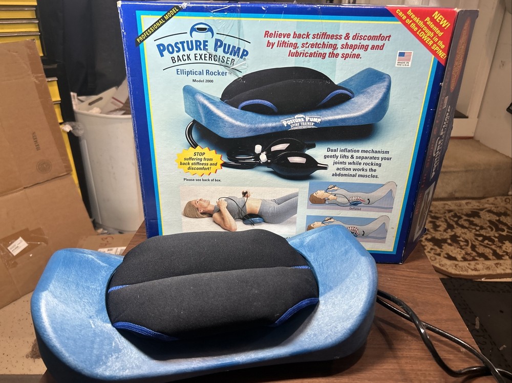 Posture Pump Model 2000 Back Exerciser Pump Elliptical Back Rocker