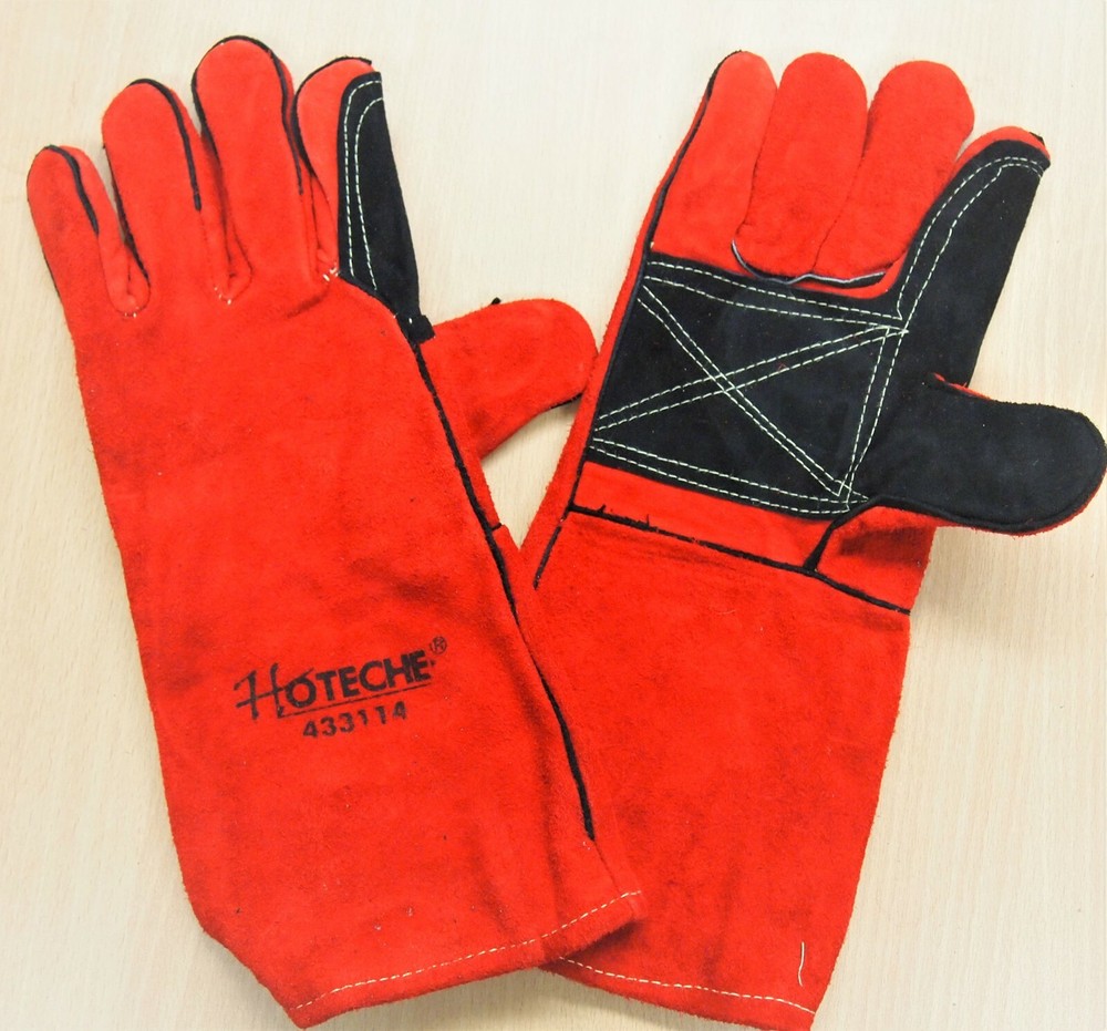 14" Leather Cowhide Welding Gloves 1Pair