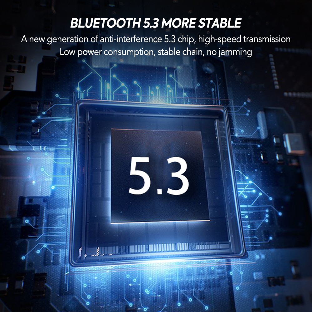 Mpow Bluetooth 5.3 Headset TWS Wireless Earphone Ear Hook For All Phone Android