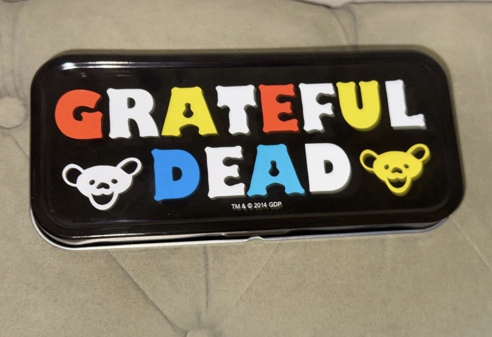 Grateful Dead Rectangle Metal Storage Tin Box