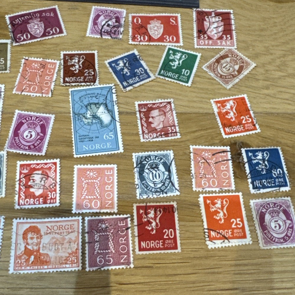 Norway stamps used from 1940s