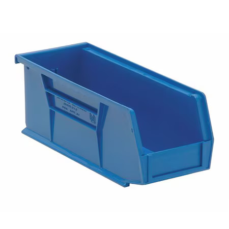 Quantum Storage Systems Qus224bl Hang & Stack Storage Bin, Polypropylene, Blue,