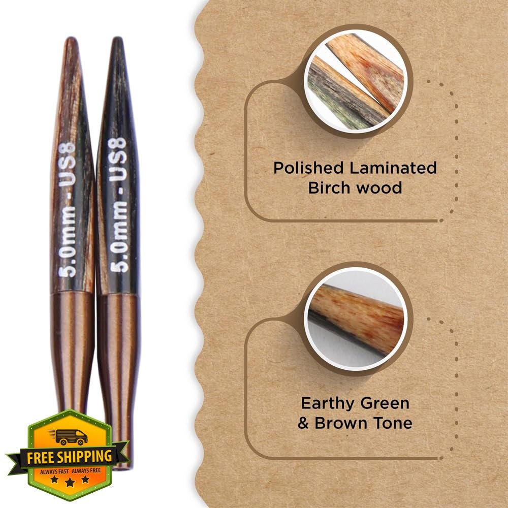 Knitter's Pride Terra 2" Interchangeable Needles US Size 8 (5mm)