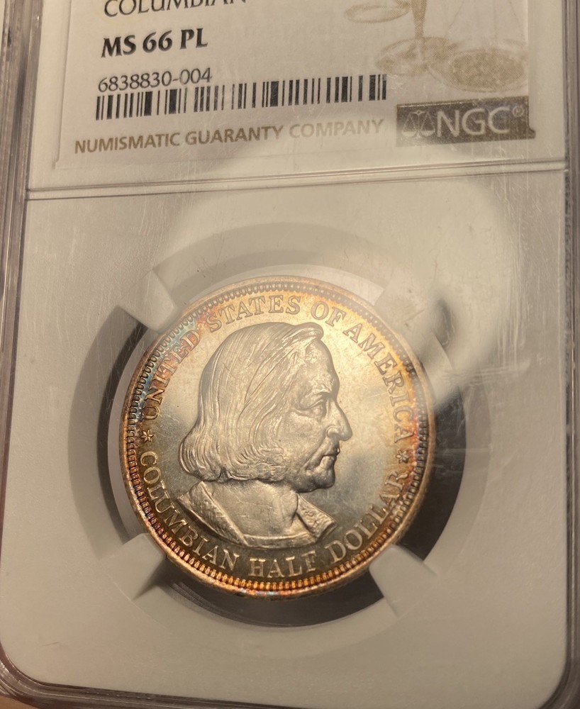 1892 Columbian Exposition Half Dollar NGC MS66PL Prooflike