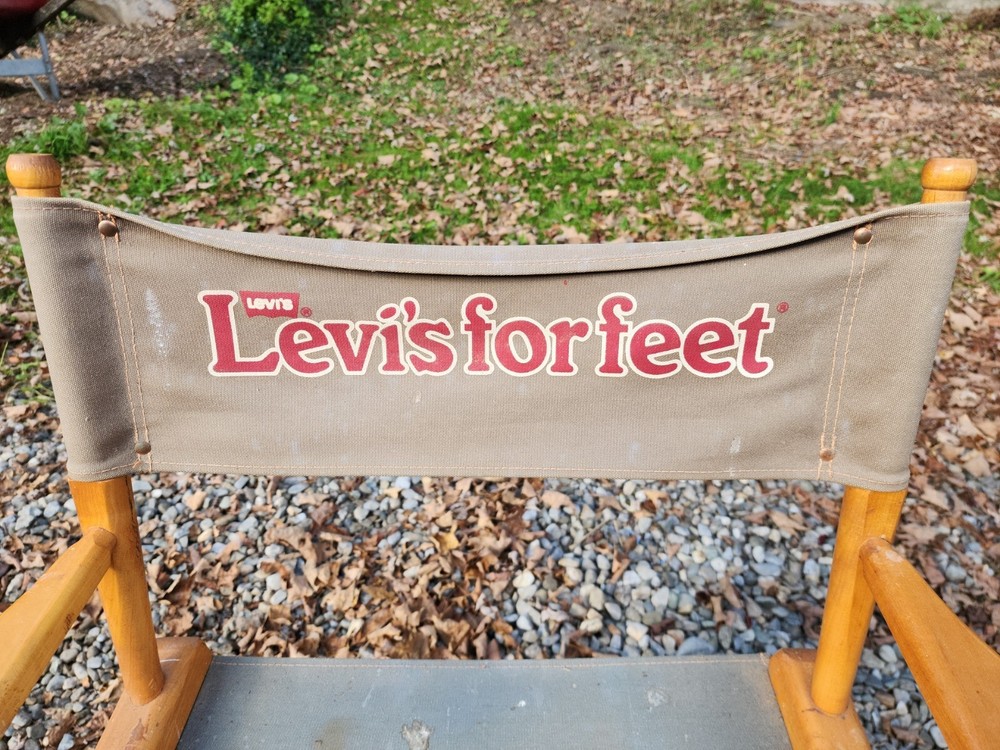Vintage Levi's Logo Directors Chair