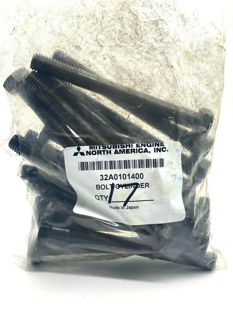 Mitsubishi 32A0101400 S4S HEAD BOLT SET 17PCS, SAME DAY SHIPPING