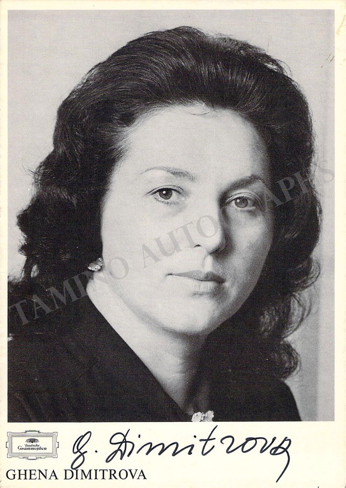 Dimitrova, Ghena - Signed Photograph