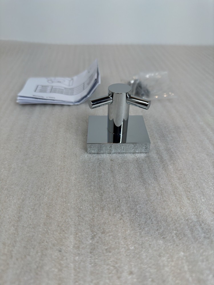 Icobath V62253 Crater Double Towel Hook - Chrome