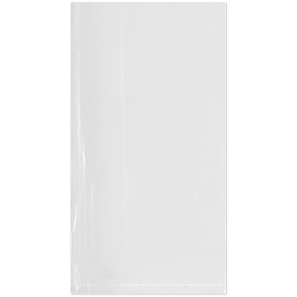 Plymor 8" x 15", 2 Mil Flat Open Clear Plastic Poly Bags