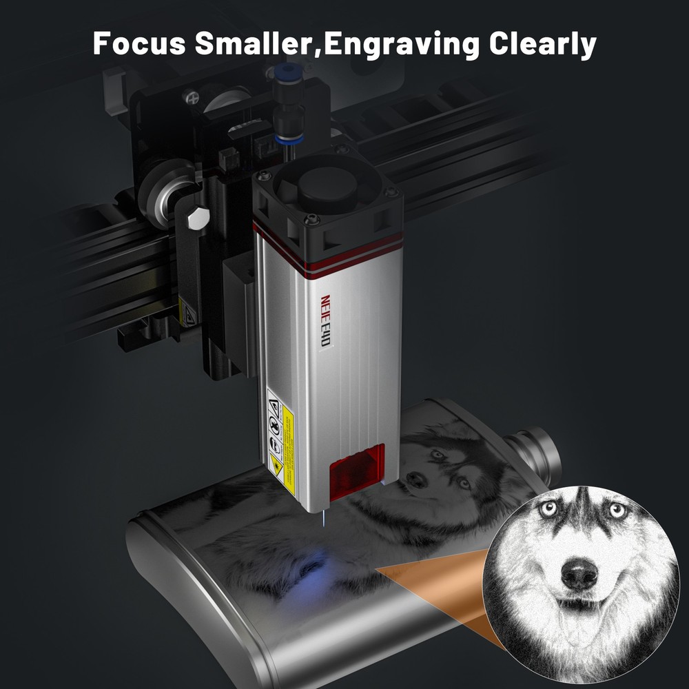 NEJE E40 ⅡFIXED-FOCUS LASER HEAD MODULE FOR LASER ENGRAVER cutter 11W+