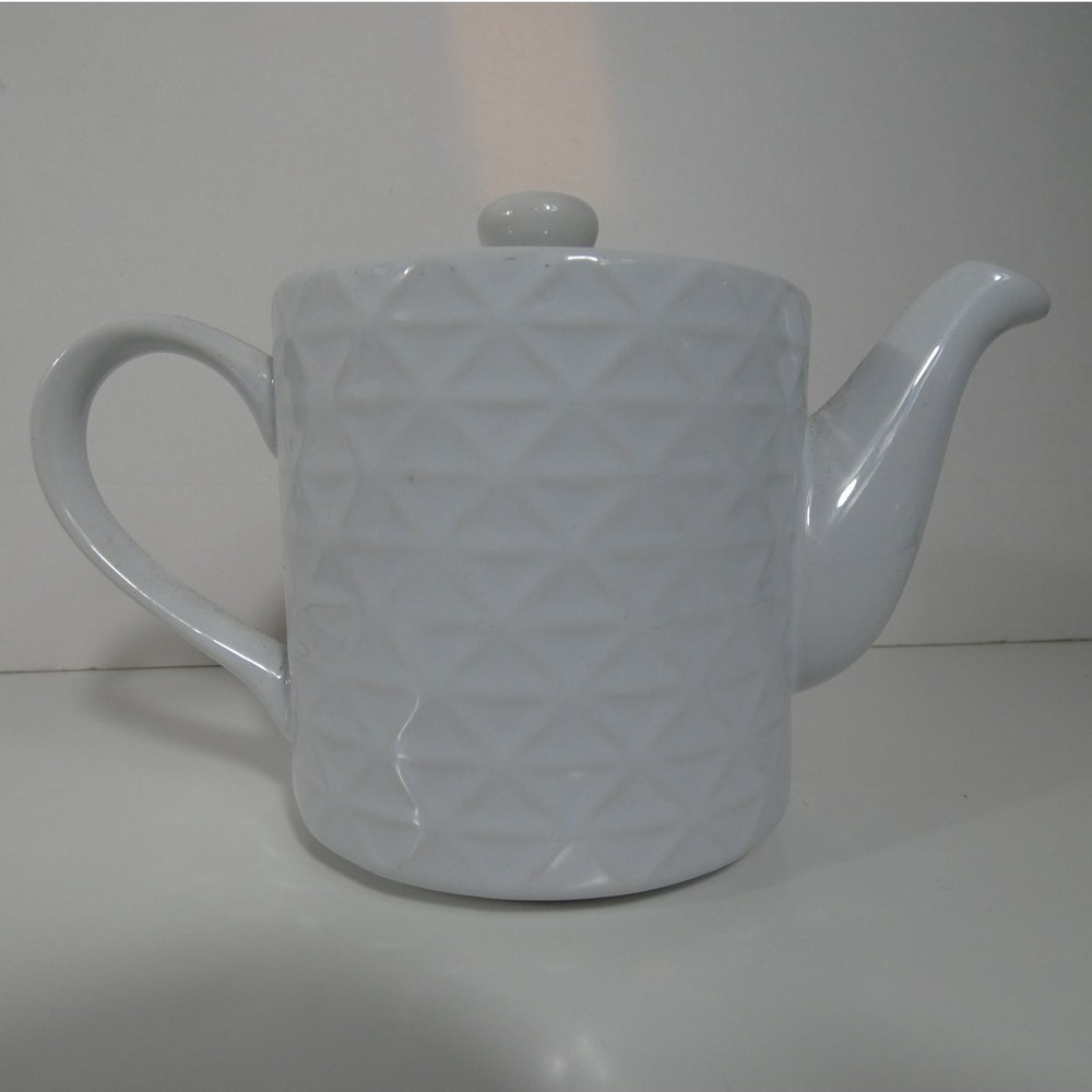 Teapot White Produced by Baskets.com 4 Inches Tall Decorative