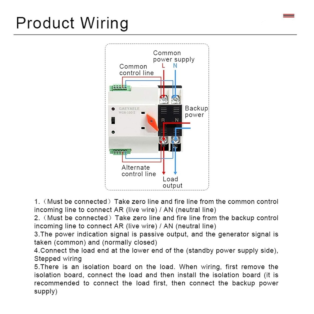 Din Rail Mounted Automatic Transfer Switch Three Phase ATS 2Po 63A 110V Power...