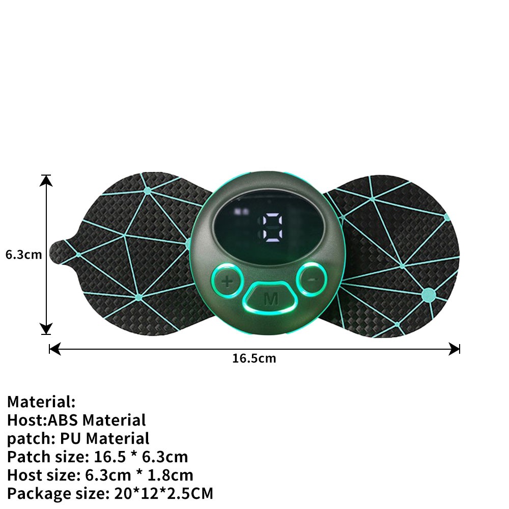 EMS Microcurrent Lymphatic Drainage Massage Pad for Neck Shoulder Legs CW